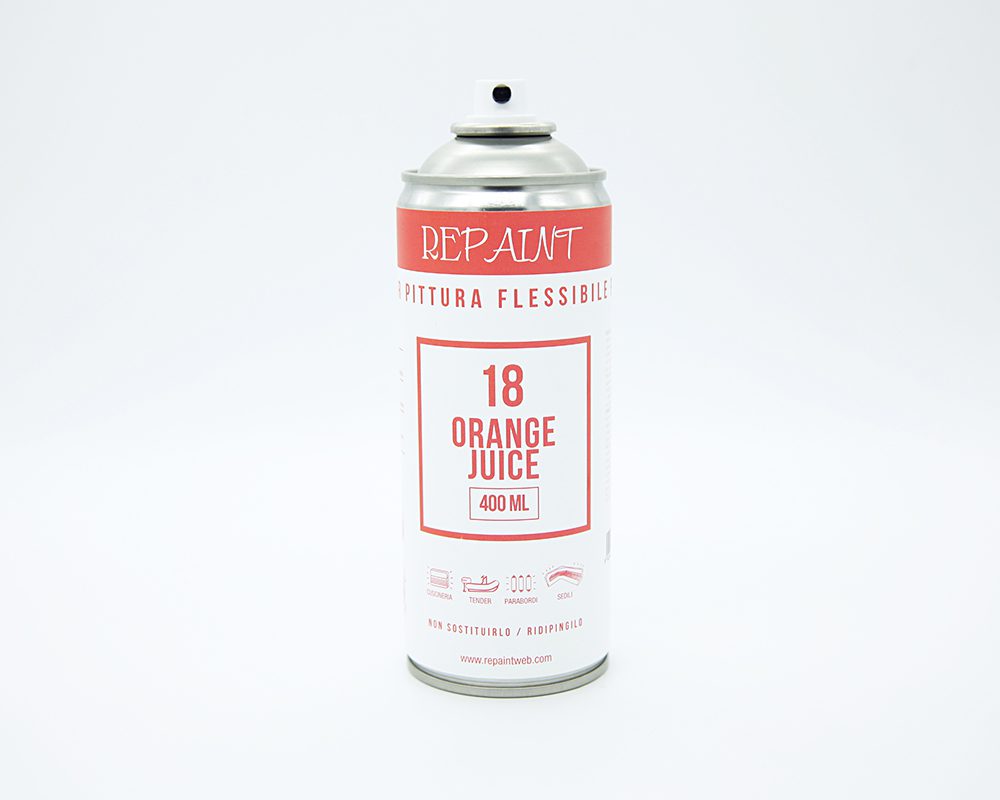 Pittura Flessibile per PVC, Neoprene e Materiale Plastico Orange Juice 400ml
